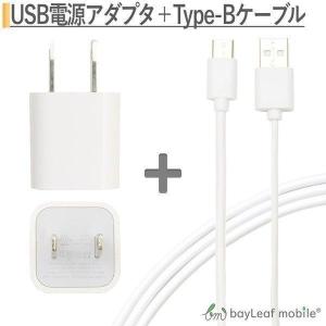 micro USB ケーブル 2m 2口 充電器 セット 電源 アダプタ タイプB