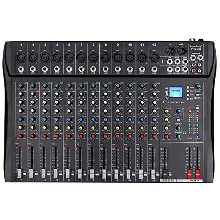Depusheng DT12 Studio Audio Mixer 12-Channel DJ So...