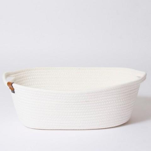 ロープ バスケット  moc  Mサイズ  オーバル型  アイボリー  MOC-RPBM-IV