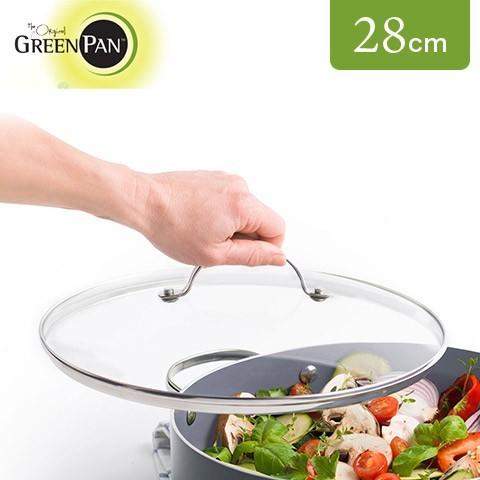 GREEN PAN/グリーンパン ステンレス ガラス蓋 28cm