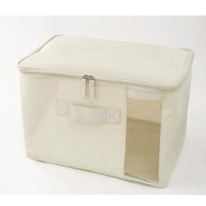 ファブリック収納ボックス 衣類収納ケース フタ付き 幅380×奥行260×高さ260mm