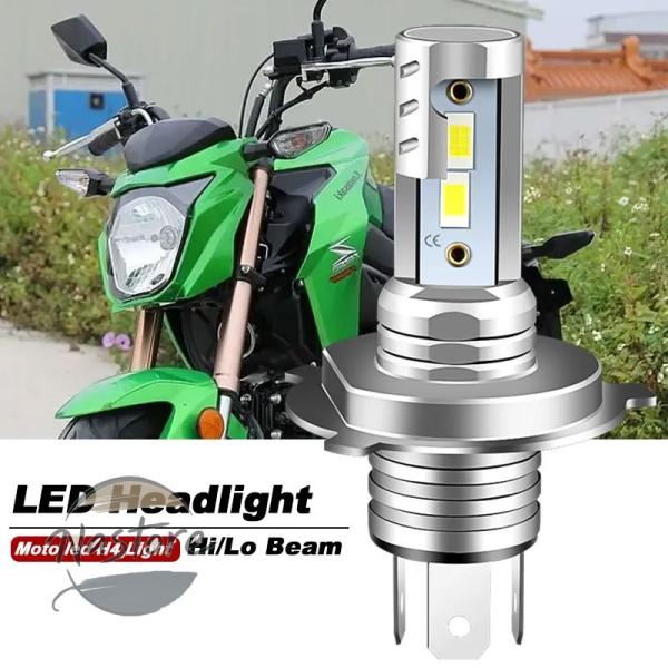 並行輸入品 h4 バイク ヘッドライト ヘッド ライト 1pc h1s 9003 led hi lo...