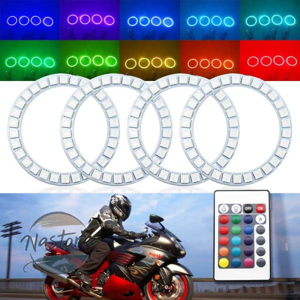 並行輸入品 zx14r ヘッドライト ヘッド ライト rgb led ハローリング カワサキ ニンジ...