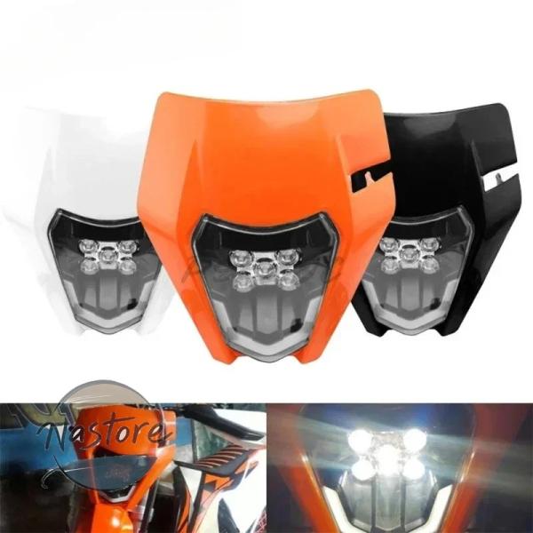 並行輸入品 バイク ヘッドライト フロント ヘッド ライト 造 ktm オフロード led デイタイ...
