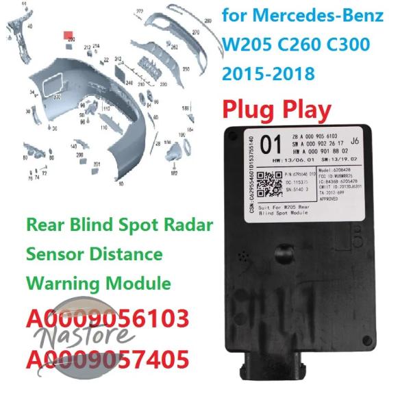 並行輸入品 メルセデスベンツ mercedes リア ベンツ ブラインド検出レーダーセンサー w20...