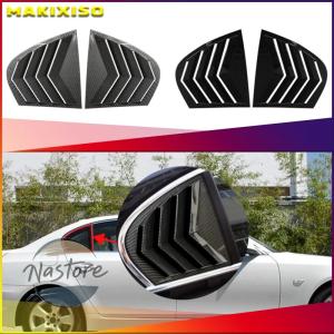 並行輸入品 BMW car rear window shutter cover trim louver side vent 5 series e60 2004-2010 auto accessories gloss black 部品 カスタムパーツ