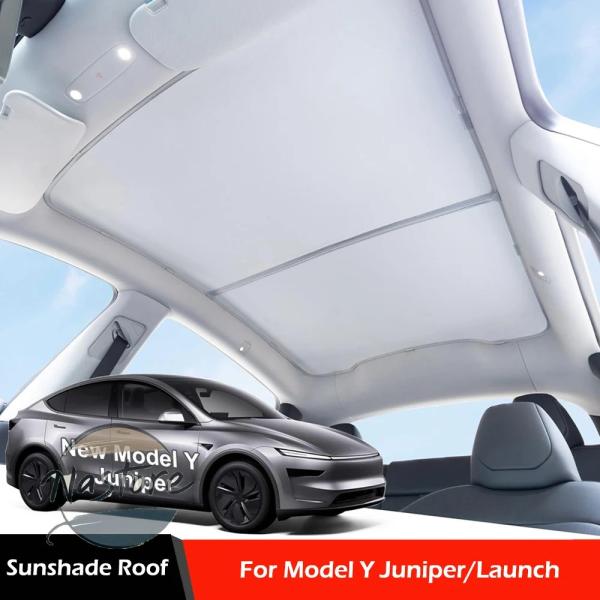 並行輸入品 2025年式テスラ モデルY サンシェードルーフ ジュニパーナノアイスクリスタルコーティ...
