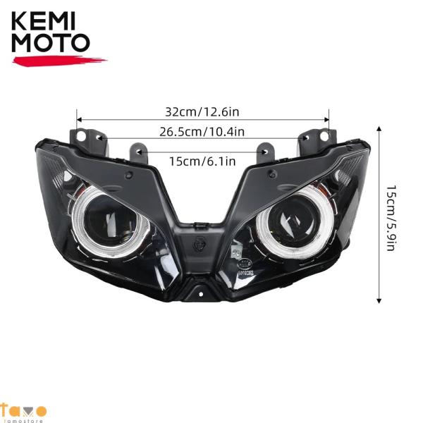 並行輸入品 バイク ヘッド カスタム ニンジャ300 二輪ledライト ニンジャ 300 zx-6r...