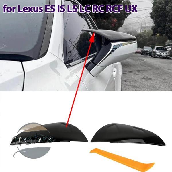 並行輸入品 カバー カスタム 2x バックミラーサイドウイングミラーキャップブラック f スポーツス...