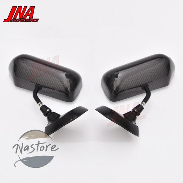 並行輸入品 gt スタイルカーブラフスクエアサイドミラーカーボン汎用ブルーガラス f1 f2 レーシ...