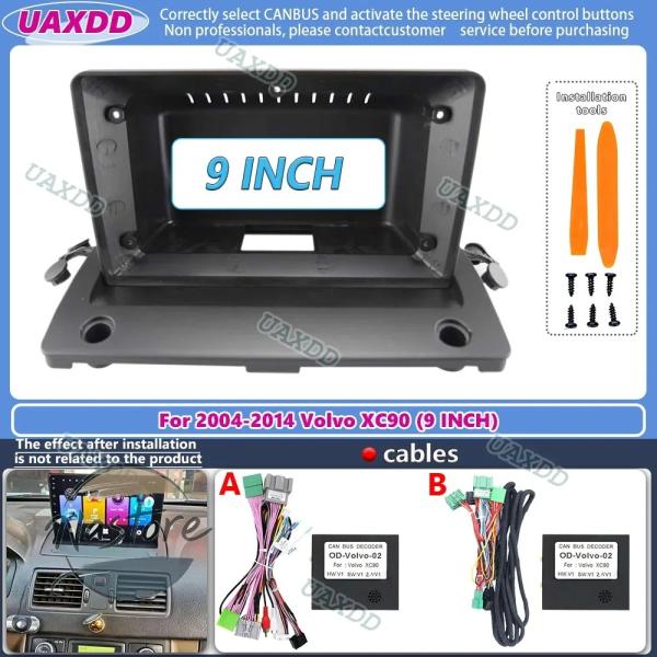 並行輸入品 キット ヘッド カスタム volvo xc90 2004-2014 カー ラジオ および...