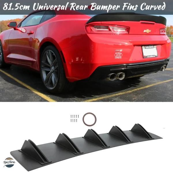 並行輸入品 カバー リアバンパー アクセサリー カスタム 汎用ディフューザーシャークフィン 曲面スプ...
