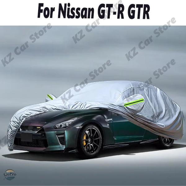 並行輸入品 日産 カバー GT R GTR フルカー 屋外 UVカット サンシェード 雨雪氷 防水 ...