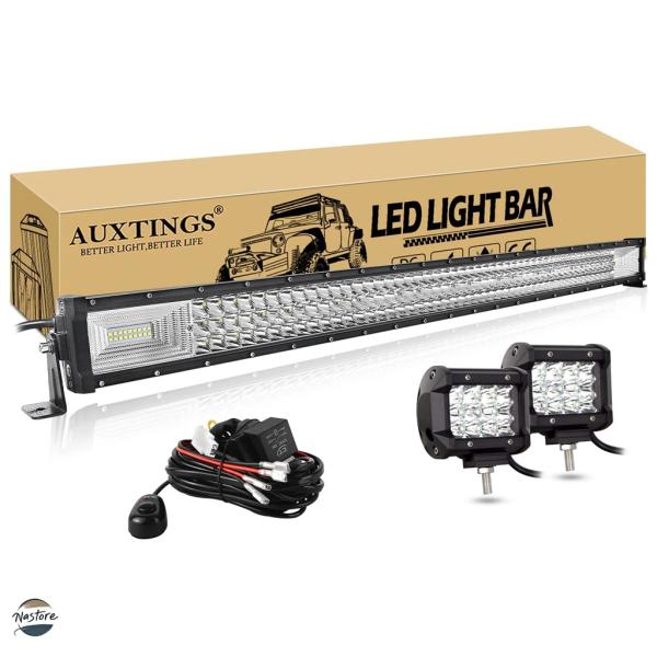 並行輸入品 7D 22 52インチ 270W 675W オフロード LED ライトバー 2X36W ...