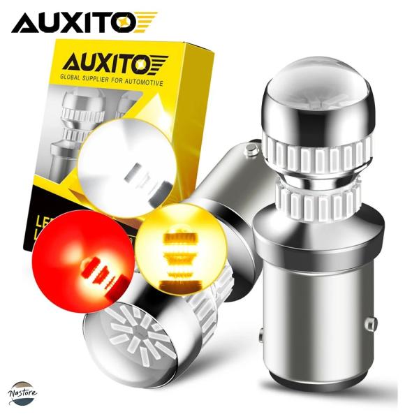 並行輸入品 bay15d ブレーキ auxito 2個 ledライト レッド p21/5w 1157...