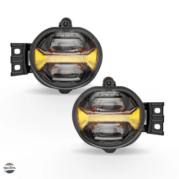 並行輸入品 ダッジ フォグランプ 1ペア led ラム 1500 2002-2008 2500/35...