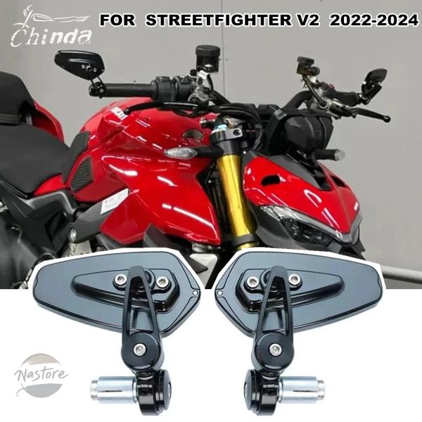 並行輸入品 v4sp v4r v2 バックミラー カスタムパーツ アクセサリー ハンドルバー duc...
