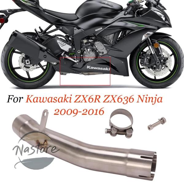 並行輸入品 zx6r バイク リップ マフラー ミドルリンクチューブスオンオリジナル パイプカワサキ...