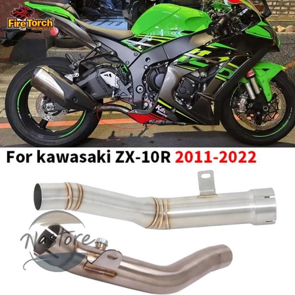 並行輸入品 zx10r バイク マフラー カワサキ zx 10r 2011 2022 排気ミドルリン...