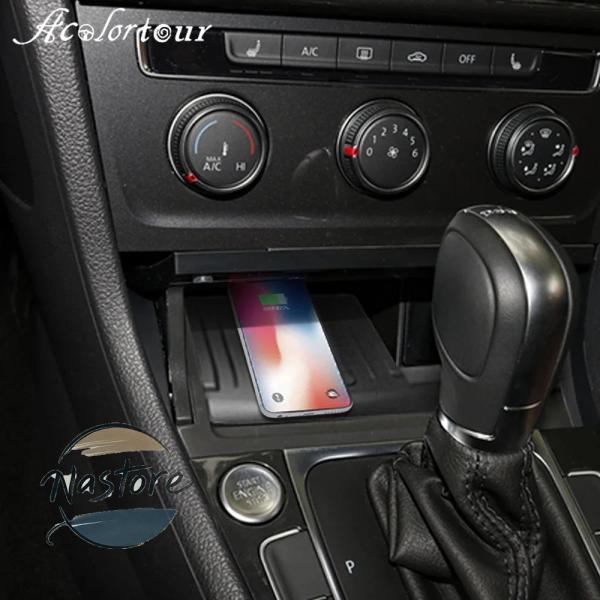 並行輸入品 フォルクスワーゲン volkswagen mk7 リア 15 ワットワイヤレスチャージャ...