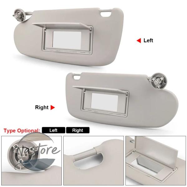 並行輸入品 ベッド ベージュ日よけバイザー 鏡 助手席 側 1500 2500 3500 19021...