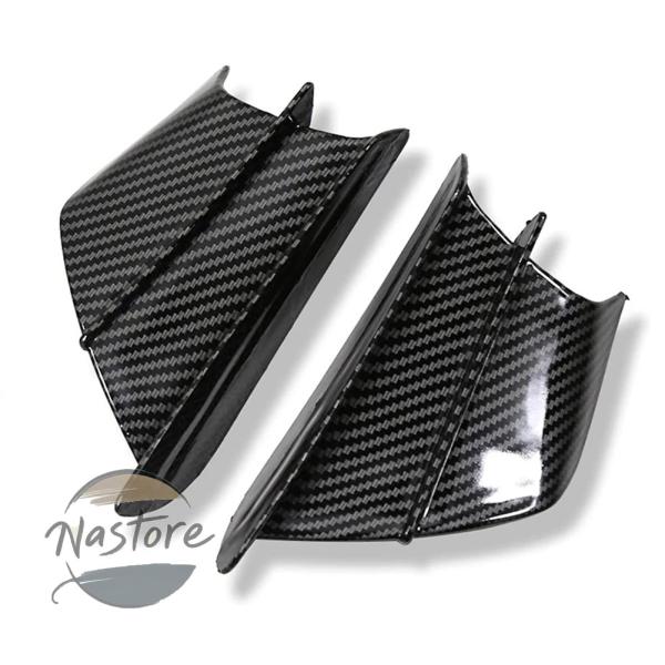 並行輸入品 h2r フロント カワサキ ニンジャ 空力ウィングデフレクター サイドウィング 650 ...