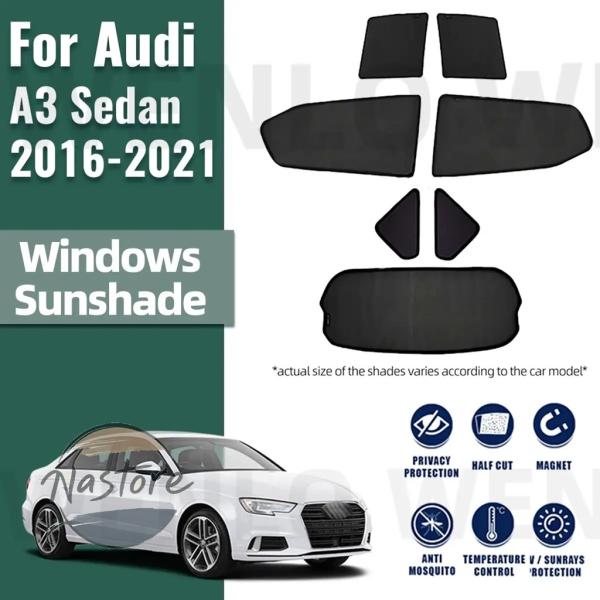 【並行輸入品】アウディ audi a3 フロント サイドウィンドウサンシェード ガラス メッシュカー...