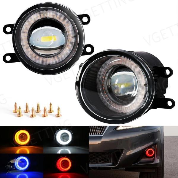 並行輸入品 DRL 車 デイタイムランニングライト エンジェルアイ付きフォグランプ トヨタ プリウス...