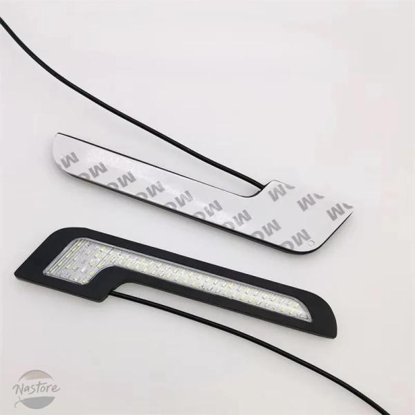 並行輸入品 スーパーガラスレンズ バック ステッカー 付き12V DRL DIY LEDランプ車2X...