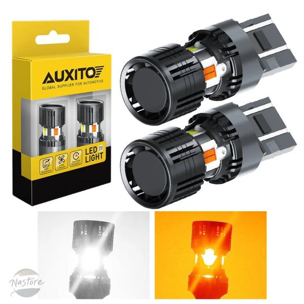 並行輸入品 AUXITO 2個 T20 7443 LED スイッチバックランプ デュアルカラー W2...