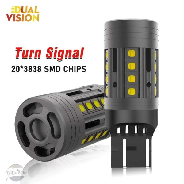 並行輸入品 DUALVISION T20 T25 LED バルブ ストロボフラッシュ 3156 31...