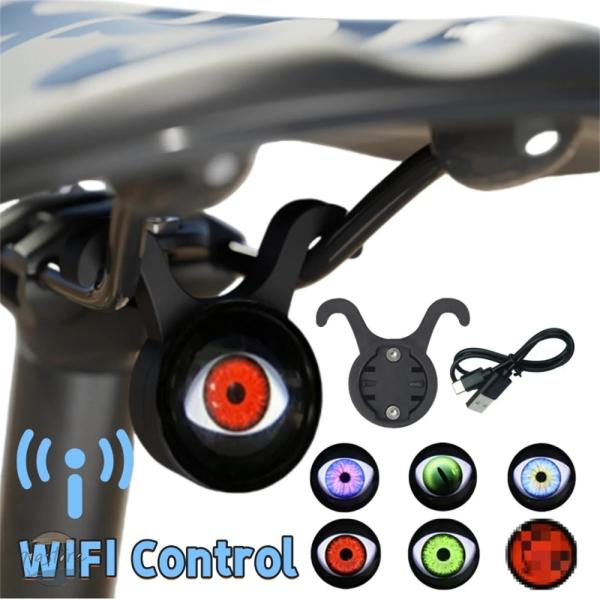 【並行輸入品】プログラム可能自転車 テールライト デビルアイズ自転車リアライト リモコン 付きLED...