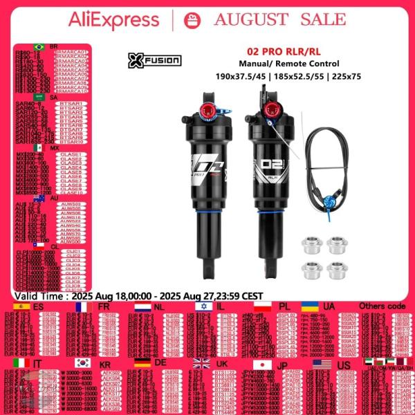 並行輸入品 XFUSION O2 PRO RL/RLR マウンテン バイク リアショック アブソーバ...