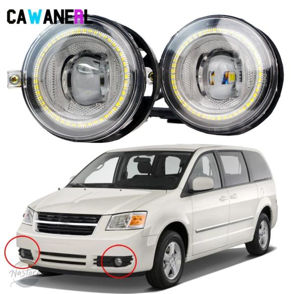 並行輸入品 2 X 車フロント LED エンジェルアイ フォグランプ デイタイム ランニングランプ ...