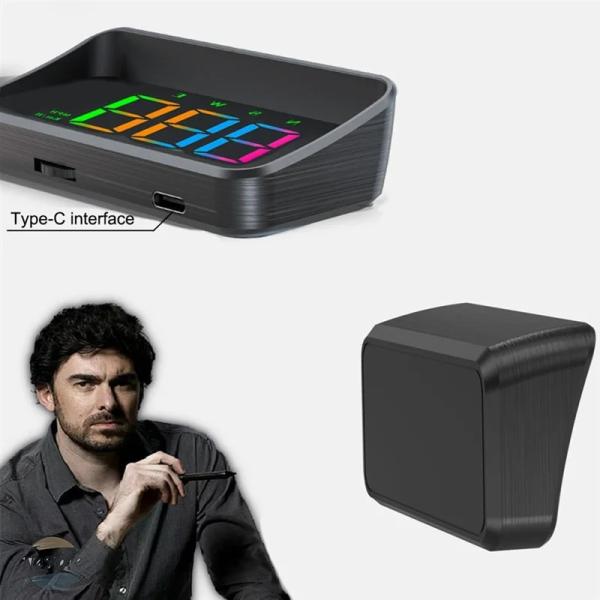 並行輸入品 QB HUD GPS BEIDOU デュアルデータ カーヘッドアップ ディスプレイ メー...