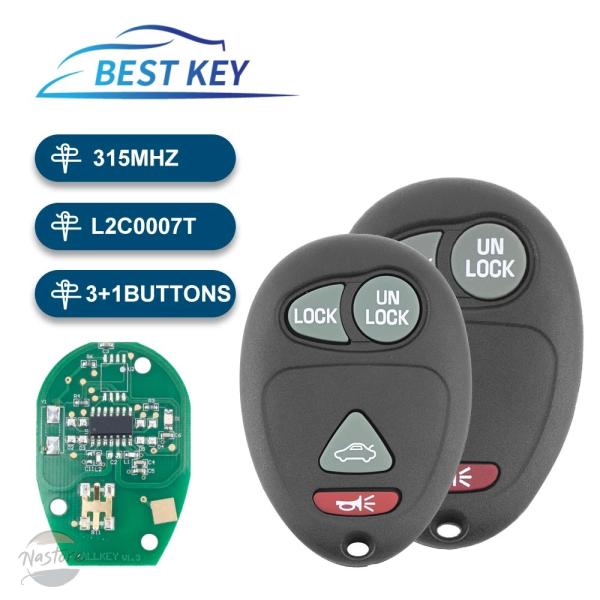 並行輸入品 BEST KEY 3/4 ボタン 315MHZ リモートキー シボレー コロラド キャニ...