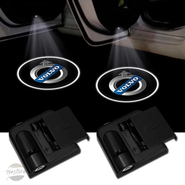 並行輸入品 2個 ドアバッジ ウェルカムライト HD ワイヤレス プロジェクターランプ アクセサリー...