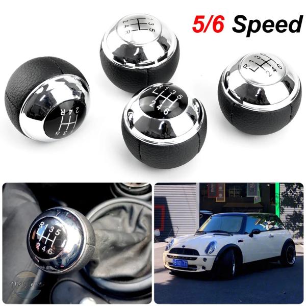 【並行輸入品】R50 MINI マニュアル 5速 6 ギア シフト ノブ シフター レバー レザー ...