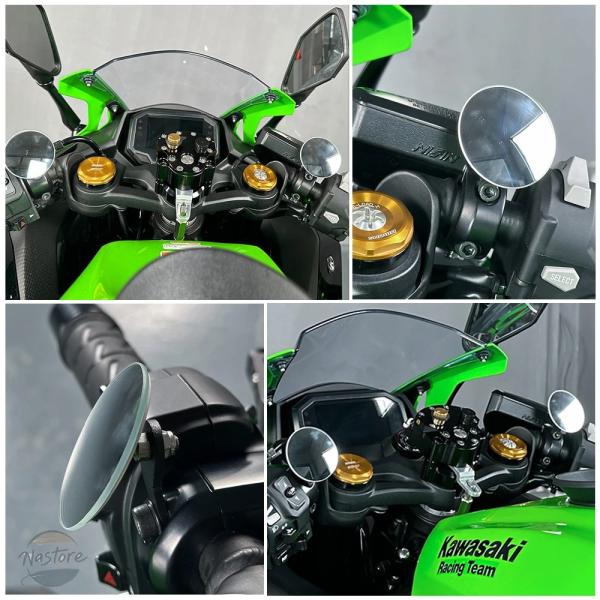 並行輸入品 ZX4R カワサキ ミラー ZX25R ニンジャ 650/R 400 ER 6F ZX ...