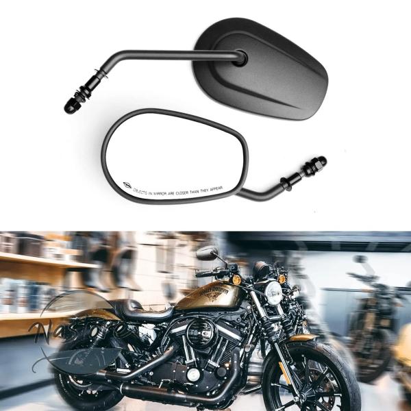 並行輸入品 バイク ミラー リア ビュー ハーレー ソフテナスポーツスターxl 883 ロードサイク...