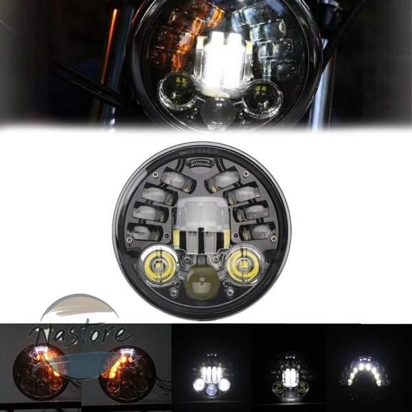 並行輸入品 xvs650 ヤマハ ヘッドライト ヘッド ライト 5.75 インチ led ハイ ロー...