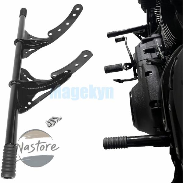 並行輸入品 フロント エンジン ガード ハーレー ソフテイルストリートボブローライダーファットボブf...