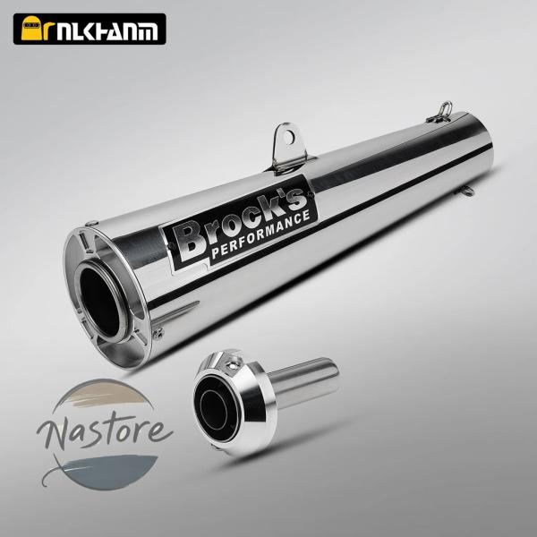 並行輸入品 zx14r バイク マフラー リア ヘッド brock 51mm/60mm エイン2 汎...