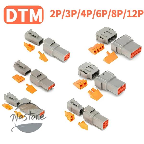 並行輸入品 エンジン deutsch ー dtm 電気コネクタ 2/3/4/6/8/12p - 制御...