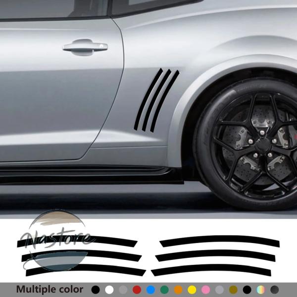 並行輸入品 カスタム 体ステッカー l/r サイドベントインサート gill ストライプ デカール ...