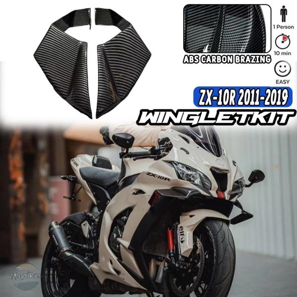 並行輸入品 バイク キット カスタム 固定 2011-2019 zx-10r ウィングレット カワサ...