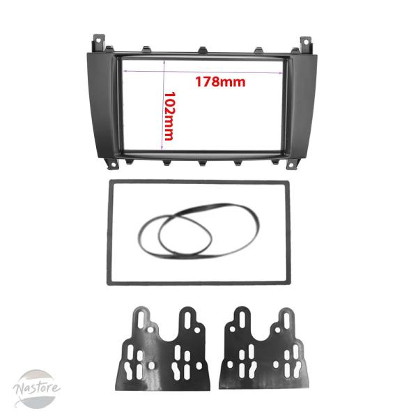 【並行輸入品】2DIN カーラジオフェイシアステレオ再取り付けフレーム CD DVD プレーヤーベゼ...