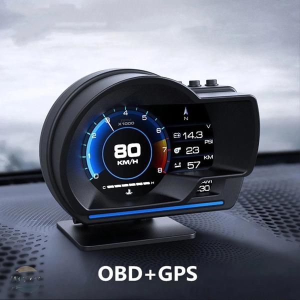 並行輸入品 ヘッド デジタルアップディスプレイ obd2+gps スピードハザードアップディスプレイ...