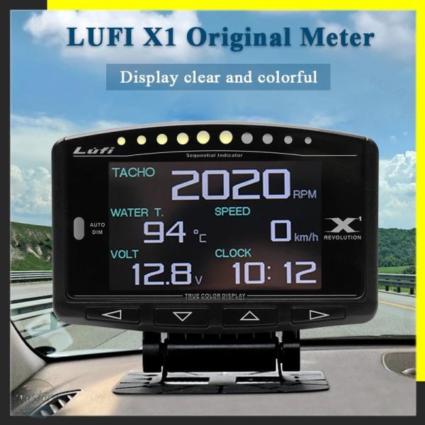 並行輸入品 lufi x1 infrai obd obd2計 スマートデジタル英語版ゲージ 部品 カ...