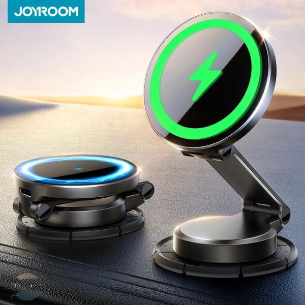並行輸入品 joyroom 磁気カーマウント n55 強力マグネット 15w ワイヤレス充電 360...